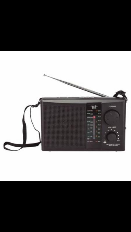 Radio recargable portátil Audio Pro (AM, FM, SW - USB, SD, Batería) -  AP02042