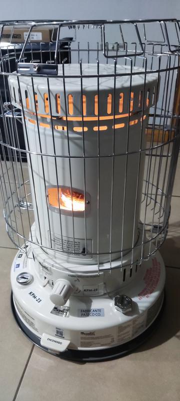 Estufa Calefactor A Parafina Kerosene 23000BTU Blanco KPM-23 Kendal Kendal