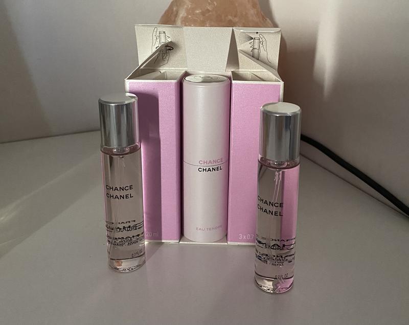CHANEL CHANCE EAU TENDRE Eau de Toilette Twist and Spray 3x20 ml