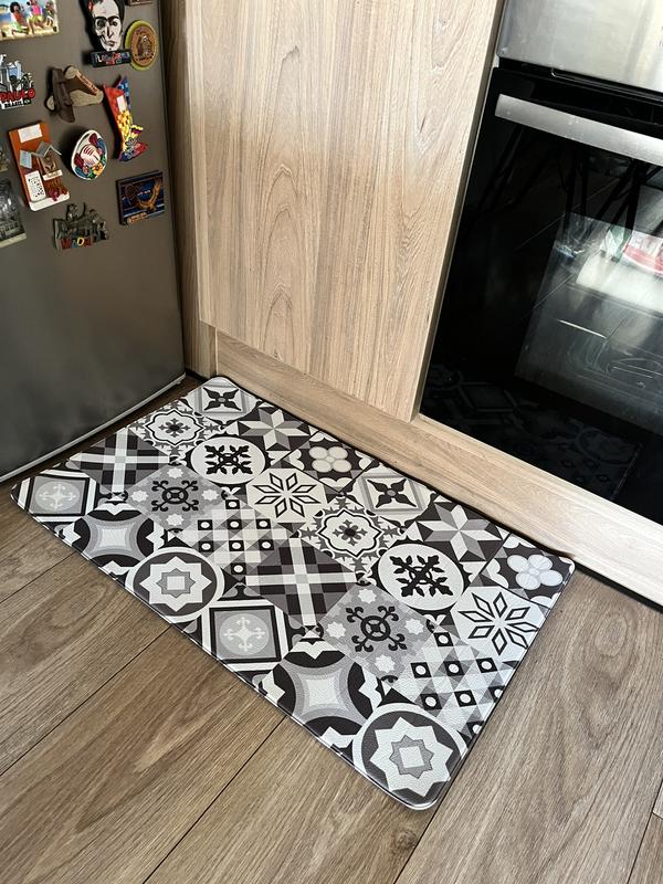 Tapete para cocina grande de memory foam DIB® diseño de mosaico
