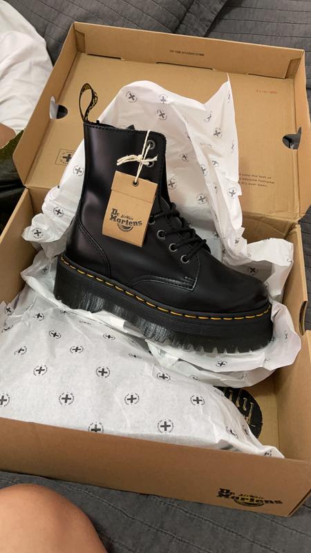 DR MARTENS Dr Martens Jadon Bot n Mujer Cuero Negro falabella