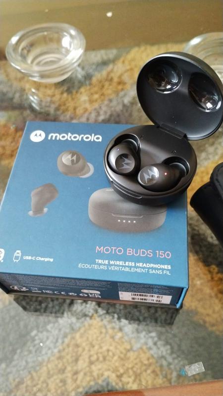 Motorola Moto Buds 150-True Auriculares inalámbricos Bluetooth con control  táctil inteligente y compactos, funda de carga micro - Diseño ergonómico