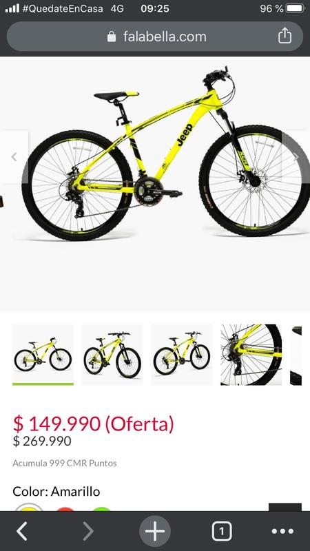 Bicicleta jeep best sale vesubio 27.5 precio