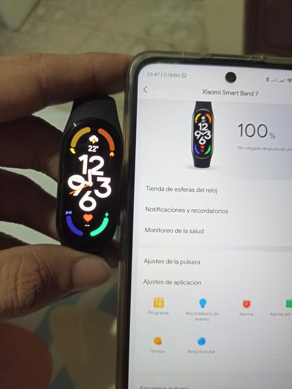 Smart watch Xiaomi Smart Band 7 Reloj Inteligente hombre y mujer.  Seguimiento sueño, ritmo cardíaco, consumo de calorías y entrenamiento con  +110 modos deportivos. Resistente al agua XIAOMI