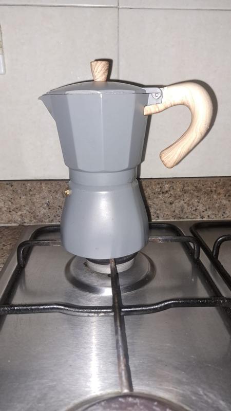 Cafetera Italiana Espresso 6 Tazas Estufa IU-6CS Manual Acero