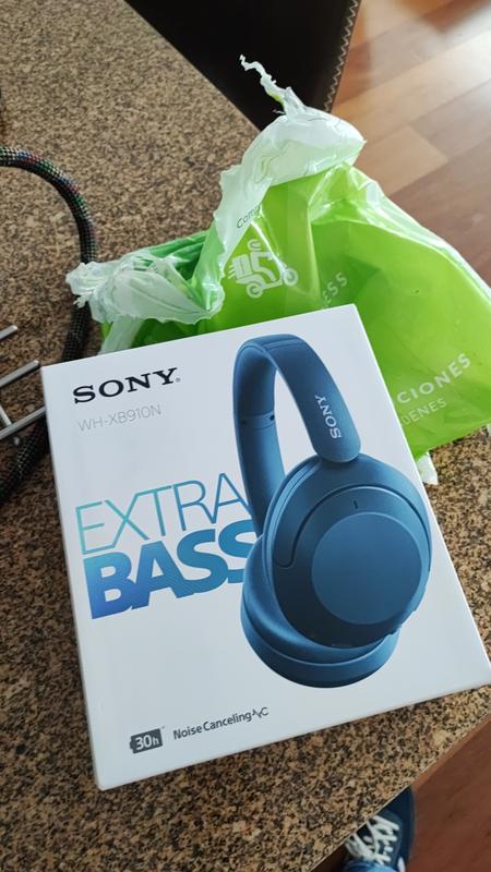 Audífonos sony bluetooth con noise cancelling wh-xb910n azul