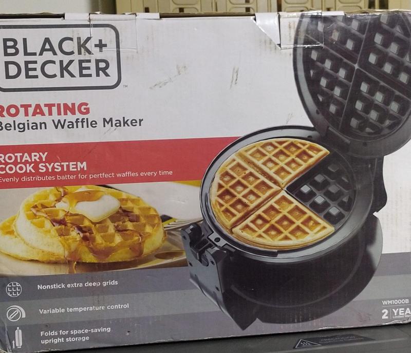 Wafflera Giratoria Black & Decker - WM1000B - Tiendasjumbo.co