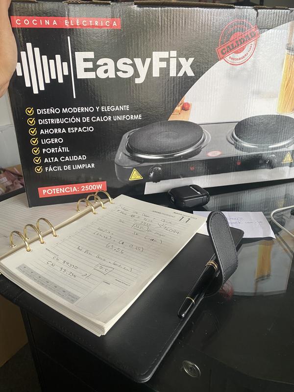 Cocina de Mesa Eléctrica Negra Easyfix