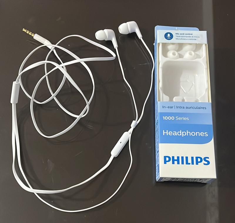 Philips Auriculares intrauditivos con cable - Blanco (TAE1105WT/00