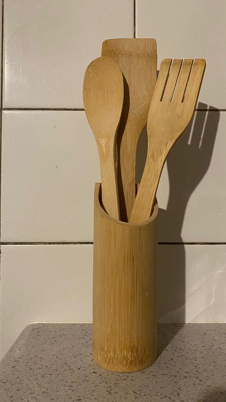 Set 3 utensilios cocina Madera Bambú INSPIRA