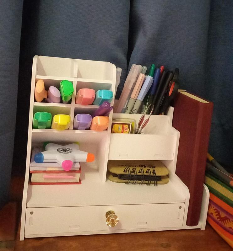 Organizador de Escritorio con porta pañitos - Claro GENERICO