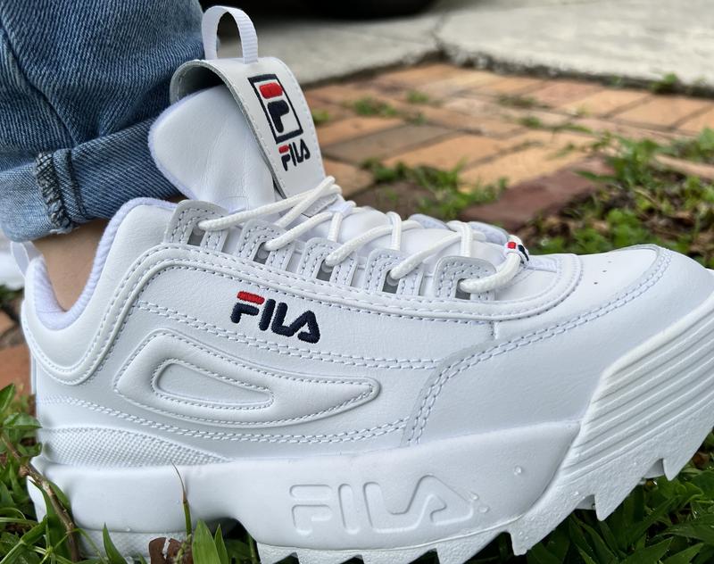Fila Disruptor 2 Premium Shoes Women's Size 7 White Chunky Sneaker 