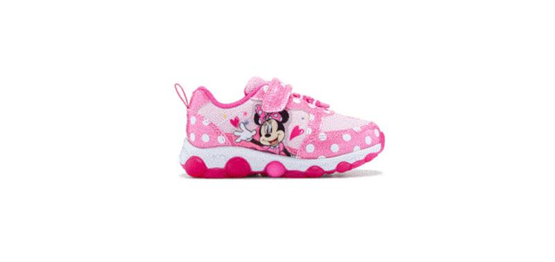 スポーツ・フィットネス Memphis Minnie Minnie Mouse Kids' Minnie Mouse Light Up Sneaker Toddler/Little