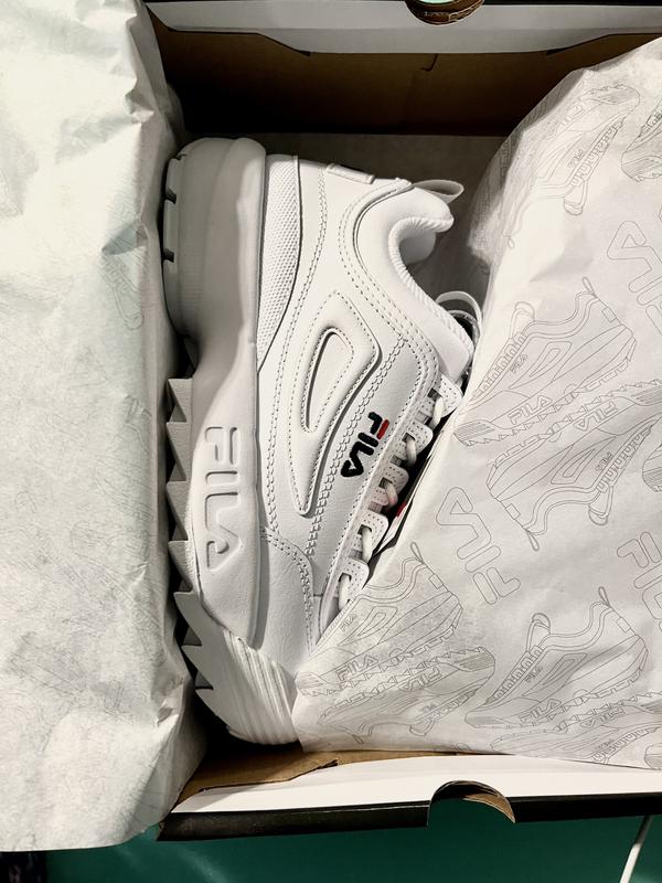 Fila Disruptor II Premium Black / White / Fila Red Trainers –