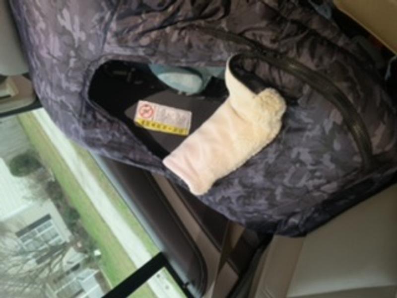 Camo cover baby seat