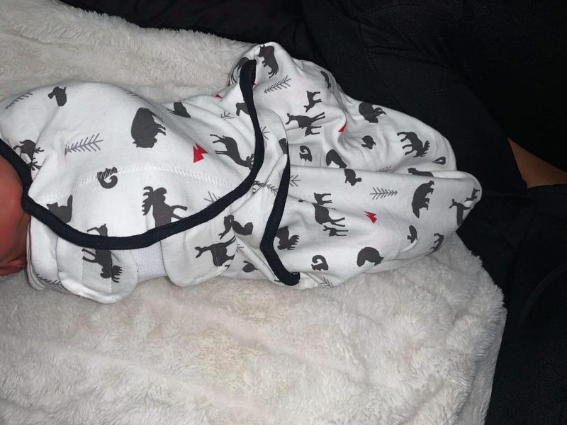 Baby’s first swaddle