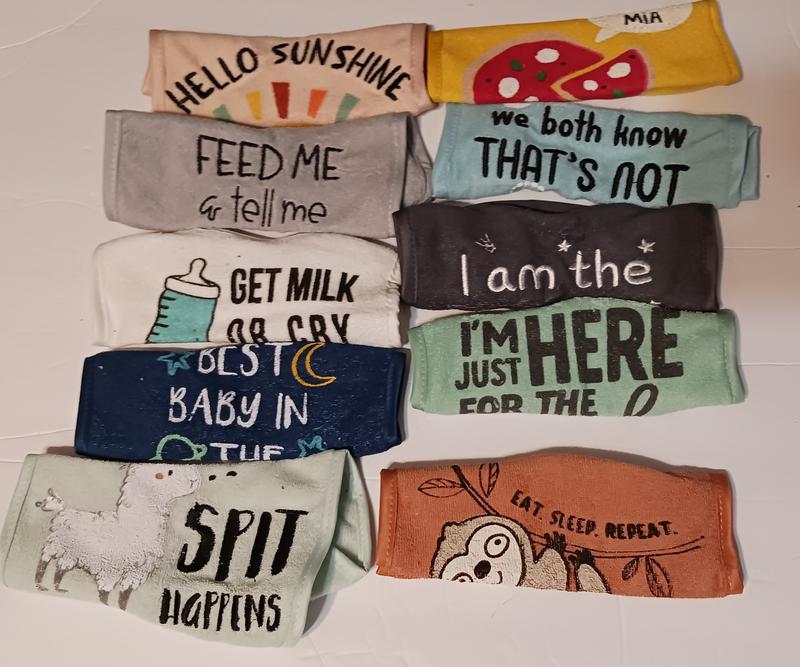 Peanut Shell Baby Girl Bibs