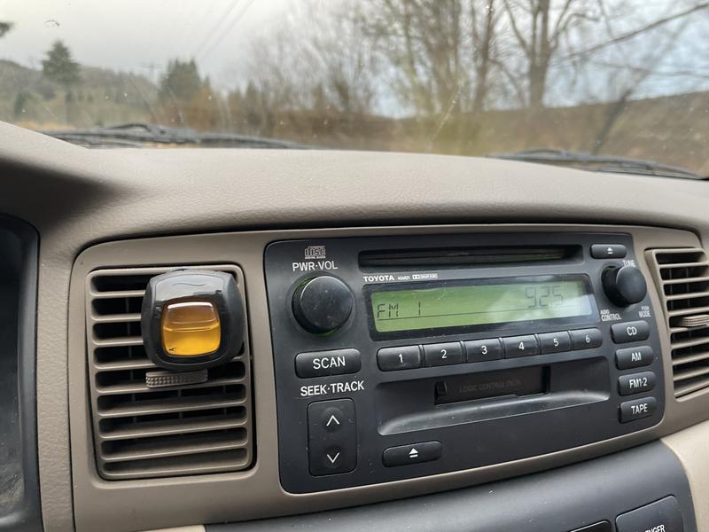 Air fresher installed