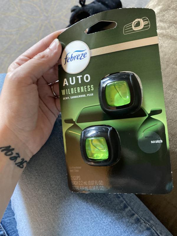Febreze Sandalwood Car Air Freshener Frebreze Wilderness Auto