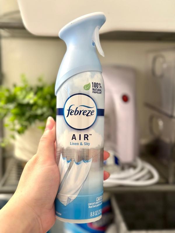 Febreze Odor-Fighting Air Freshener, Linen & Sky, 8.8 Ounce - 2 Count (Pack  of 1)