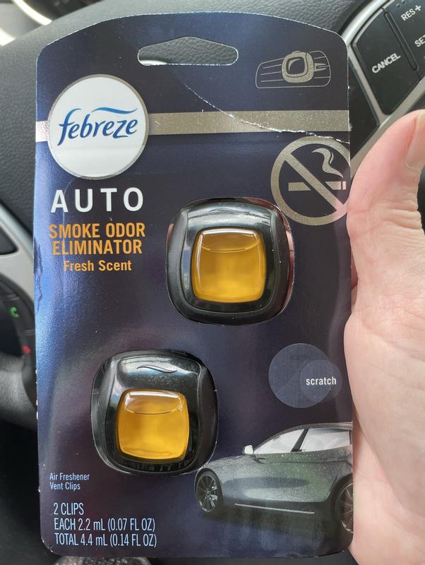 febreze cigarette smoke car Buy Febreze Odor-Fighting Auto Air Freshener, Vent Clip, Smoke Odor  Fighter, 1ct from Dollar General