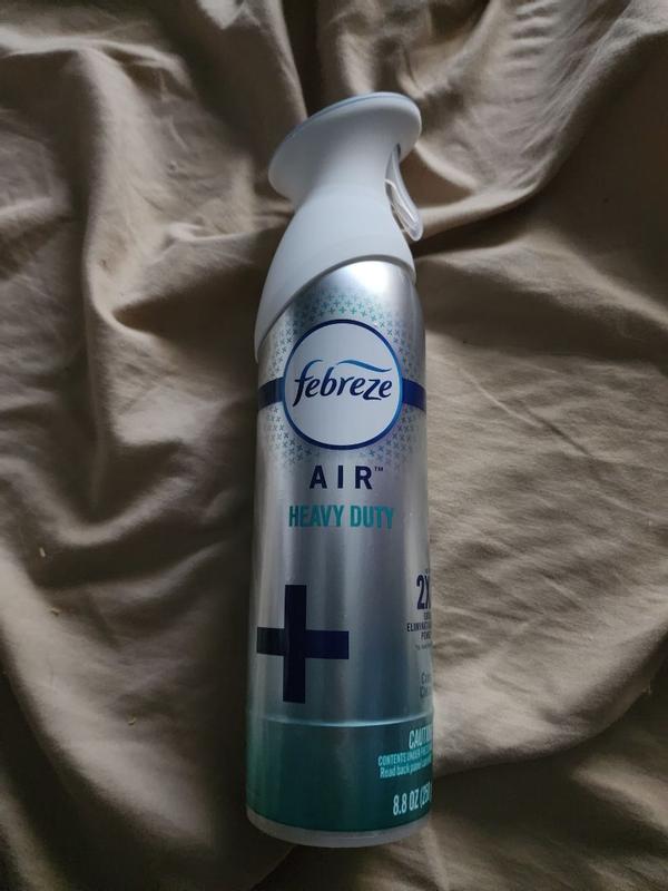 Febreze Air Freshener Spray/Deodorizer Odor Fighter Spray For Strong Odors,  Heavy Duty Crisp Clean Scent, 8.8 Oz (Pack of 3), Bathroom Air Refresher