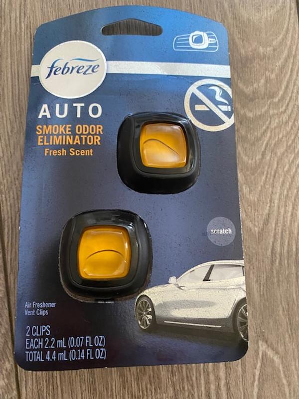 best febreze for cigarette smoke Buy Febreze Odor-Fighting Auto Air Freshener, Vent Clip, Smoke Odor  Fighter, 1ct from Dollar General