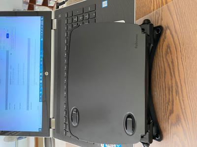 Document holder over keyboard