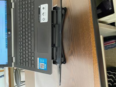 Document holder open - awkward typing experience