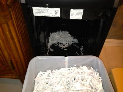 Particles Fall Behind Bin