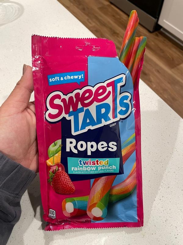 SweetTARTS Twisted Rainbow Punch Ropes 3.5 Oz Pack Of 12