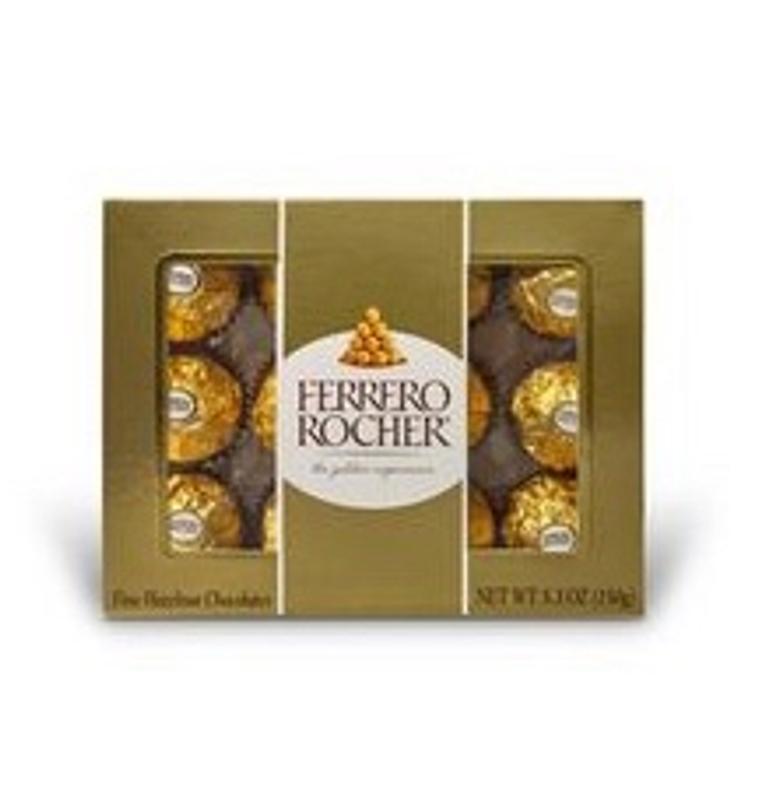 (18 Count) Ferrero Rocher, Premium Gourmet Milk Chocolate Hazelnut,  Individually Wrapped Candy for Gifting, A Great Easter Gift, 7.9 oz