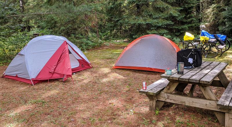 Another day another campground same tents