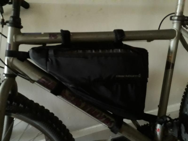 Bag, fully opened on a 26inch wheel bike