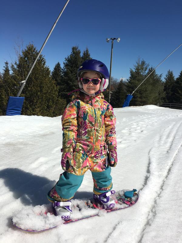 on the slopes at 4 years old