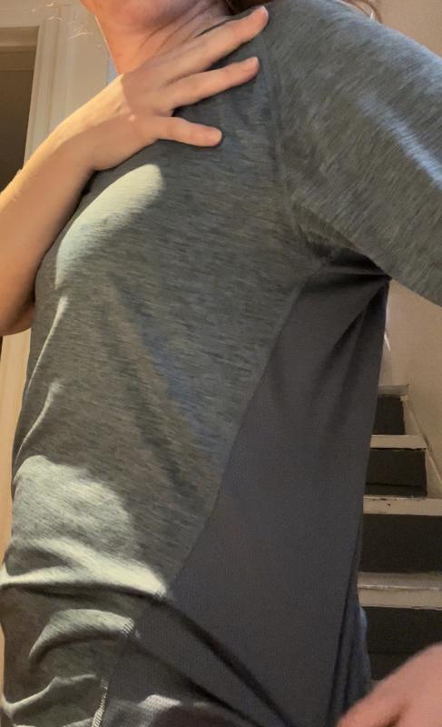 After sweaty run (with layers on) sweat is barely visible