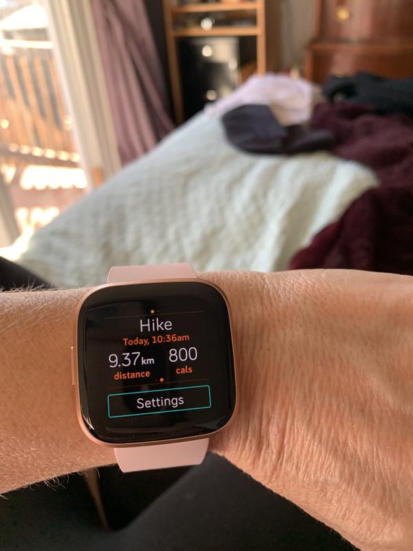 Showing off my step count to my friends