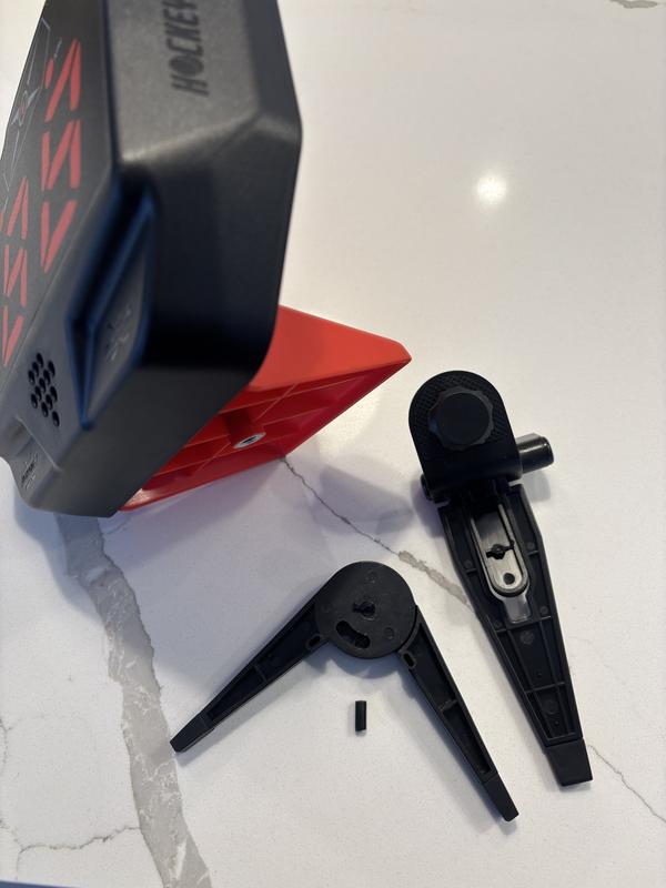Broken flimsy weak plastic stand, first touch