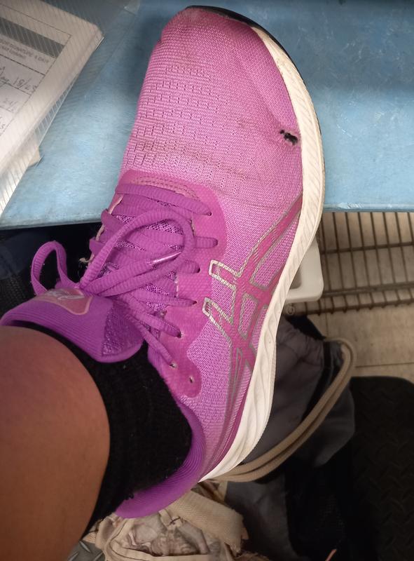 Rips on both left and right shoes