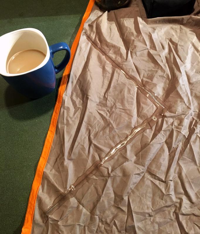 Used to repair a large rip in a tarp