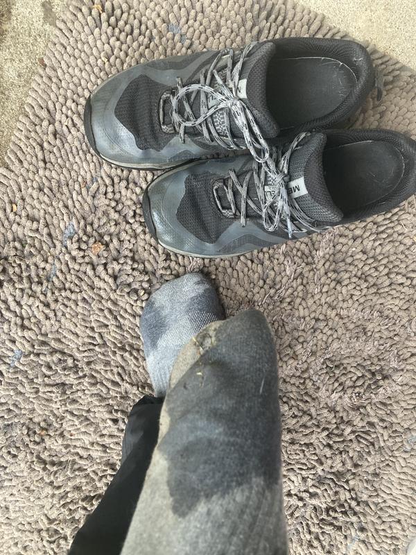 Shoes are barely worn and I’m soaked