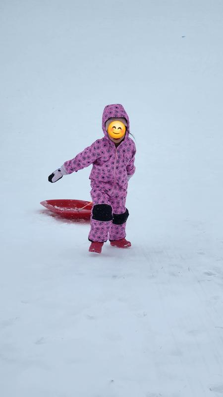 Playing in the snow