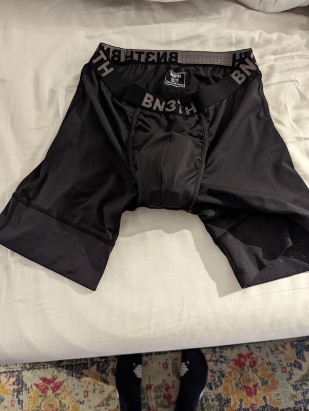 BN3TH Men's North Shore Sport MTB Chamois Boxer Brief Black Large