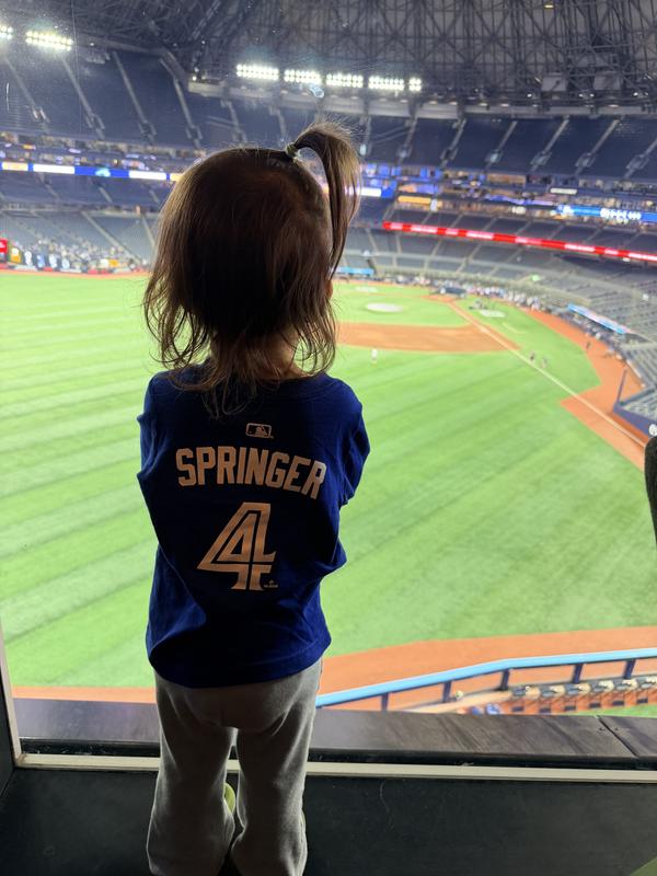 Watching batting practice!