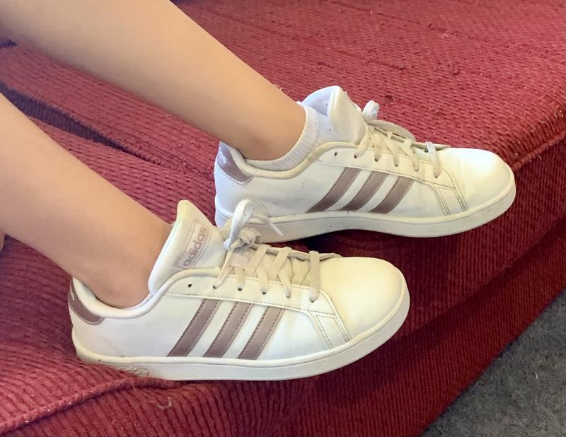 She has been wearing them for a month now.