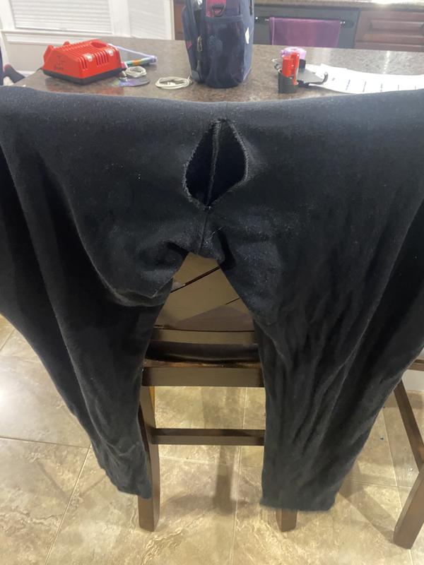 Ripped on the original stitching