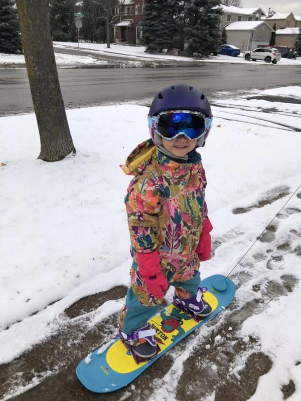 3 years old, first trip around the block.