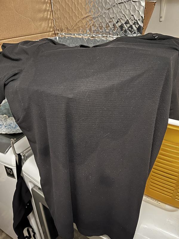 My soaked wet shirt underneath the jacket.