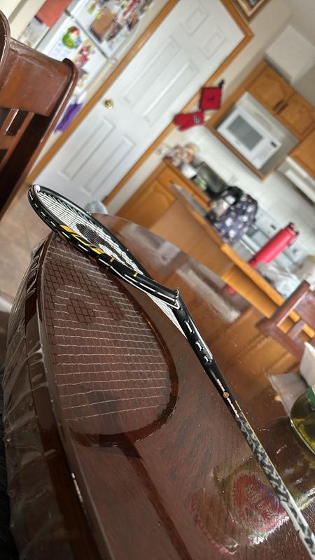 The snapped racket