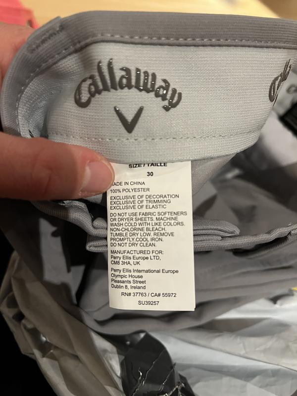 Sent me Callaway shorts with a TM tag. Rip off